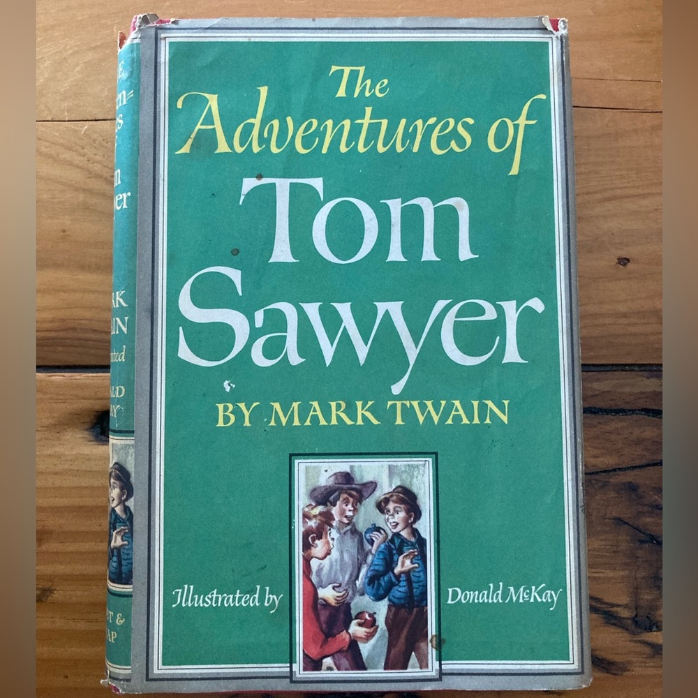 Vintage | THE ADVENTURES OF TOM SAWYER by MARK TWAIN Hardcover Book 1946